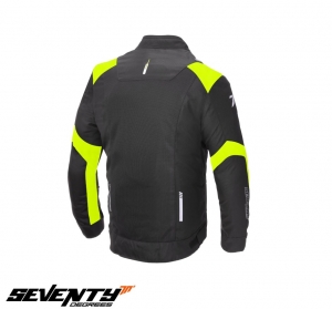 Men's Racing Summer Jacket Seventy model SD-JR52 color: black/fluorescent yellow