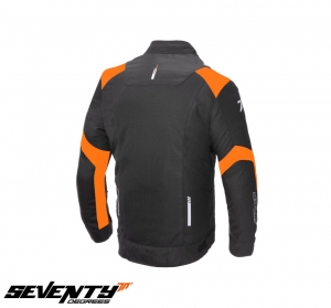 Men's Racing Summer Seventy Model SD-JR52 Jacket Color: Black/Orange