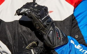 Men's Summer Racing Gloves Seventy Model SD-R12 Black - Black, XL (10 cm)