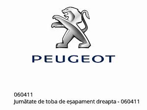 Mezzo silenziatore dx - 060411 - Peugeot