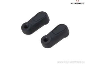 Mirror Extension 40mm Set - aluminum - color: black - for fairing mirror high version M10x1.25 - SW-Motech