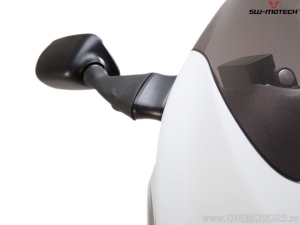Mirror extension 40mm set - polyamide - color: black - for fairing mirror - Suzuki models - SW-Motech