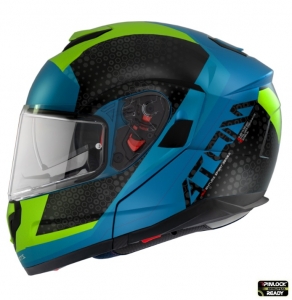 Modular Helmet MT Atom SV Adventure A7 Glossy Blue Pinlock Ready - Glossy Blue, XS (53/54cm)