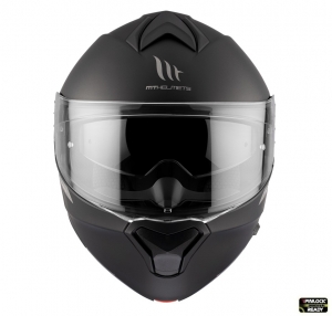 Modular Helmet MT Genesis SV A1 Matte Black Pinlock Ready - New ECE 22.06 Certification - Matte Black, XS (53/54cm)