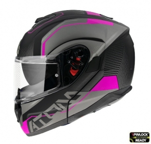 Modularer Helm MT Atom SV Quark A8 matt rosa Pinlock vorbereitet