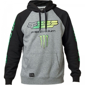 Moletom com capuz Fox Monster Pro Circuit Fleece [Cinza]: Tamanho - 2X