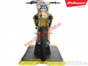 Motocross-Serviceteppich - 180x99cm (gelb) - Polisport