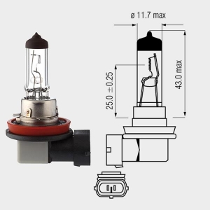 Motopro - Halogen Bulb 12V - 35W H8