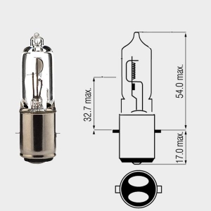Motopro - Halogenlampe 6V - 35/35W BA20D