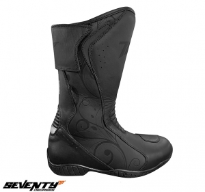 Motorcycle Boots (Touring) for Women, Seventy model SD-BT9, color: Black - Black, size 36