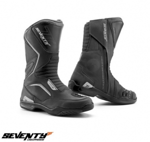 Motorcycle Boots (Touring) Unisex Seventy model SD-BT2 color: black - Black, size 36