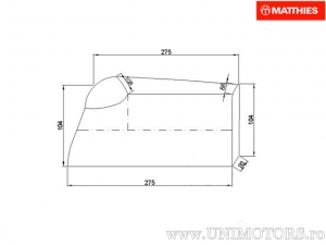 Motorcycle Cover - 275 x 160 cm - JM