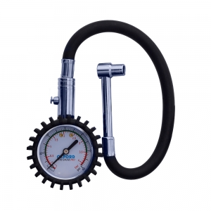 Motorcycle Tire Pressure Gauge with Dial - Pro (0-60 psi) - Oxford