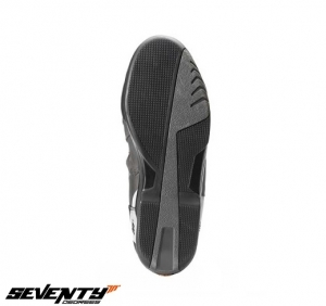 Motorcycle Touring Boots (Unisex) Seventy Model SD-BT2 Color: Black - Black, Size 49