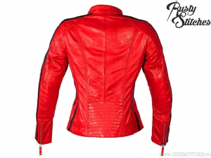Motorjas voor dames Rusty Stitches Uma Red (rood) - Rusty Stitches