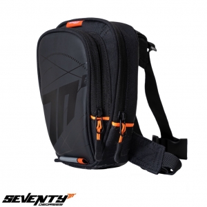 Motorrad Fußrastentasche Seventy Modell SD-TL1 - Farbe: schwarz