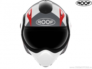 Motorradhelm Roof New Boxxer Viper Weiß-Schwarz-Rot