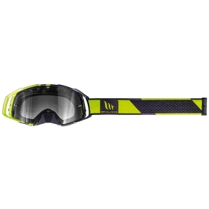 MT Offroad-Brille (Cross-Enduro) MX EVO Stripes - Farbe Schwarz/Fluor-Gelb