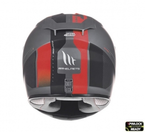 MT Rapide Overtake B1 Integralhelm rot/schwarz matt (Glasfaser)
