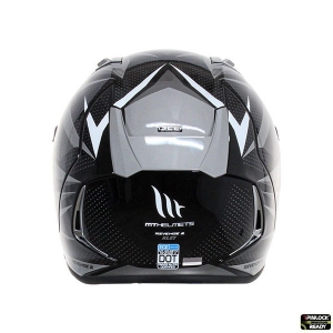 MT Revenge 2 Kley B0 Full-Face Helmet White/Grey Glossy - White/Grey Glossy, L (59/60cm)