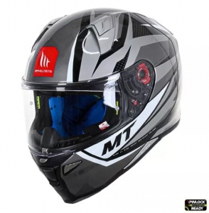 MT Revenge 2 Kley B0 Integralhelm - Glänzend Weiß/Grau, M (57/58cm)