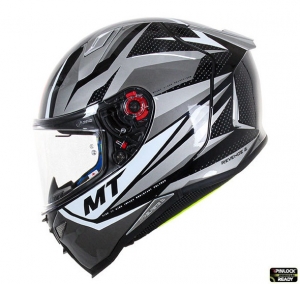 MT Revenge 2 Kley B0 Integralhelm Weiß/Grau Glänzend - Weiß/Grau Glänzend, L (59/60cm)