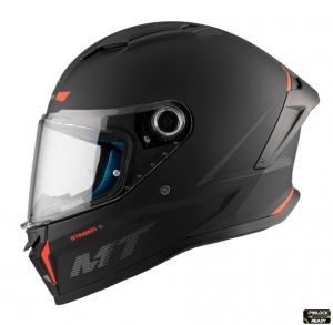 MT Stinger 2 A1 Full-Face Helmet - Visor Type: MT-V-28B - Matte Black, M (57/58cm)