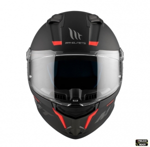 MT Stinger 2 A1 Integralhelm - Visiertyp: MT-V-28B - Mattschwarz, M (57/58cm)