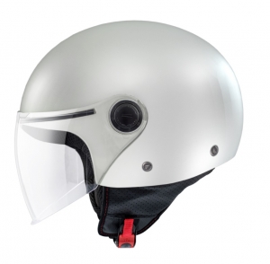 MT Street S A0 Glossy White Open Face Motorcycle Helmet - New ECE 22.06 Certification - Glossy White, XXS (51/52cm)