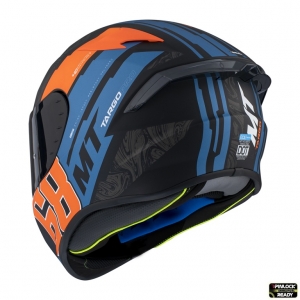 MT Targo Pro Full-Face Helmet D4 Fluorescent Orange Mat - Fluorescent Orange Mat, S (55/56cm)