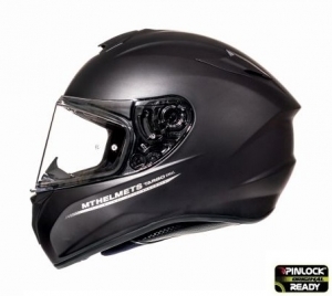 MT Targo solid A1 Integralhelm - Mattschwarz, XS (53/54cm)