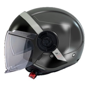 MT Viale SV 68 Unit D2 gri mat (integrated sun goggles) (open face) - Gri mat, XS (53/54cm)