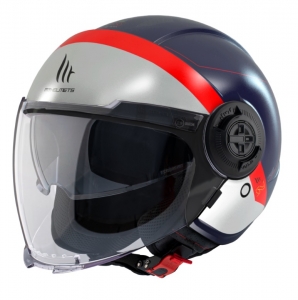 MT Viale SV 68 Unit D7 Matte Blue (Integrated Sun Visor) (Open Face) - Matte Blue, XS (53/54cm)