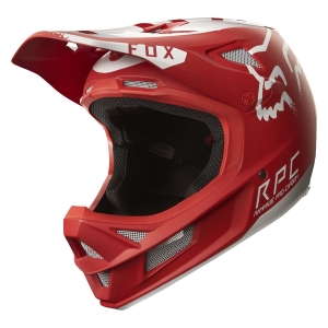 MTB-Casca Rampage Pro Carbon Moth rosu/alb: Mărime - L