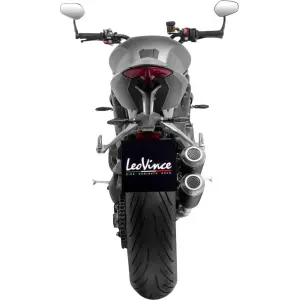 Muffler LV-10 Slip-On Matte Black - TRIUMPH SPEED TRIPLE 1200 RR ABS ('22-'24) - Leo Vince
