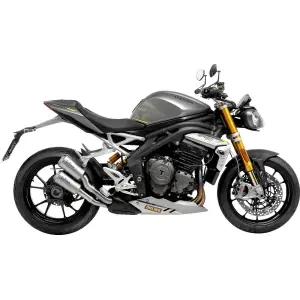 Muffler LV-10 Slip-On Oțel Inoxidabil Mat - TRIUMPH SPEED TRIPLE 1200 RR ABS ('22-'24) - Leo Vince