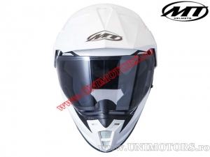 MX Enduro / Dual Helm - Synchrony Duo Sport (weiß / Sonnenbrille inklusive) - MT