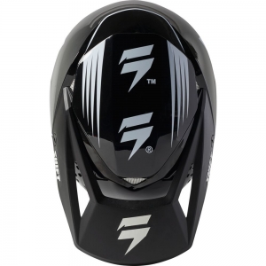 MX Shift Offroad Helm - WHITE LABEL BLISS [BLK/WHT]: Größe - XL