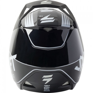 MX Shift Offroad Helm - WHITE LABEL BLISS [BLK/WHT]: Größe - XL