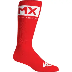 MX Solid Socken - Rot, Weiß - Erwachsene - 34310674