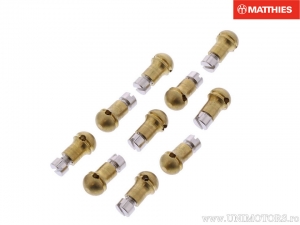 Nipple with screw set 10 pieces length: 10.0mm - hole diameter: 2.0mm - outer diameter: 5.0mm - JM into EX