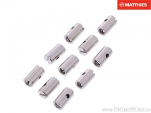 Nipple with screw set 10 pieces length: 10.0mm - hole diameter: 2.0mm - outer diameter: 5.5mm - JM to EX