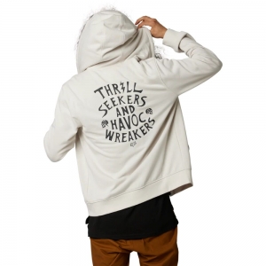 NO CONTEST ZIP FLEECE [VIN WHT]: Größe - L