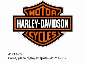 Nok, achterasafsteller, plaat - 41714-05 - Harley-Davidson