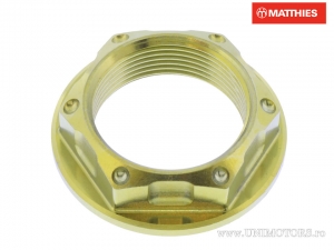Nut cylinder head M25 x 1.25 mm gold titanium - JM