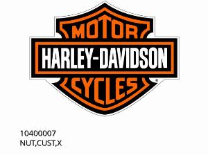 NUT,CUST,X - 10400007 - Harley-Davidson