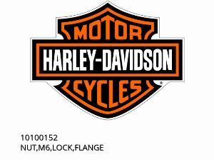 NUT,M6,LOCK,FLANGE - 10100152 - Harley-Davidson