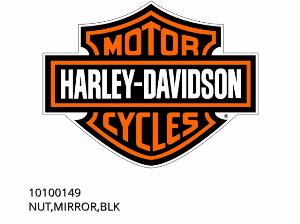 NUT,MIRROR,BLK - 10100149 - Harley-Davidson