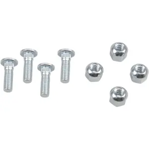 Nuts/Bolts Kit for a Single Wheel - Silver - CAN AM RENEGADE 1000 / HONDA TRX 300 / TRX 420 / TRX 500 - Moose