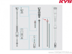 O-ring furca 1.8x7.5mm - Kawasaki KLX 450 R / KX 125 L / Suzuki GSX-R 1000 / RM-Z 250 / Yamaha YZF-R1 1000 - Kayaba